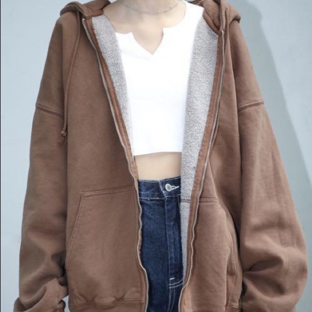 brown christy hoodie